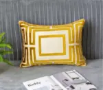 Homeko Golden Jacquard Pillow Covers