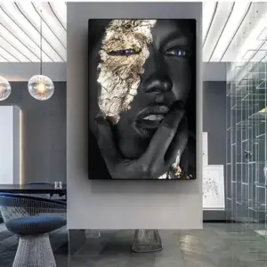 Homeko Golden Lady Canvas Paintings