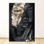 Homeko Golden Lady Canvas Paintings
