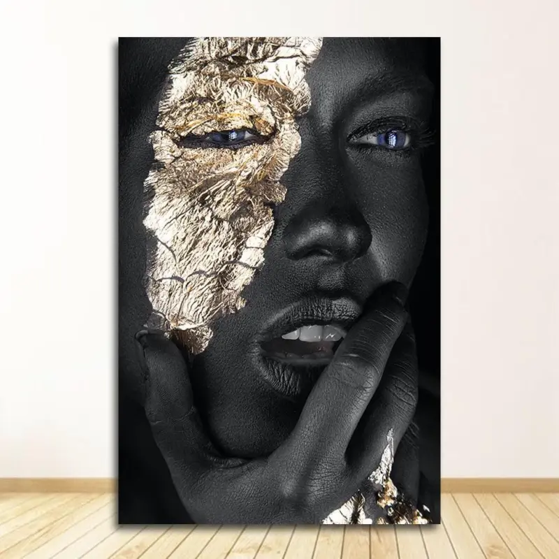 Homeko Golden Lady Canvas Paintings