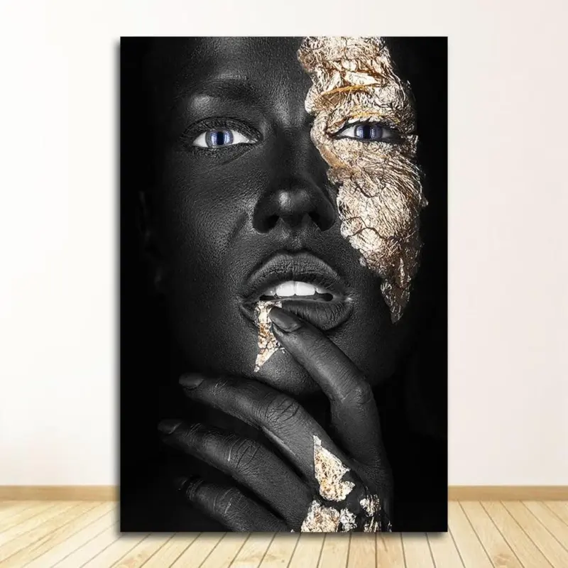 Homeko Golden Lady Canvas Paintings