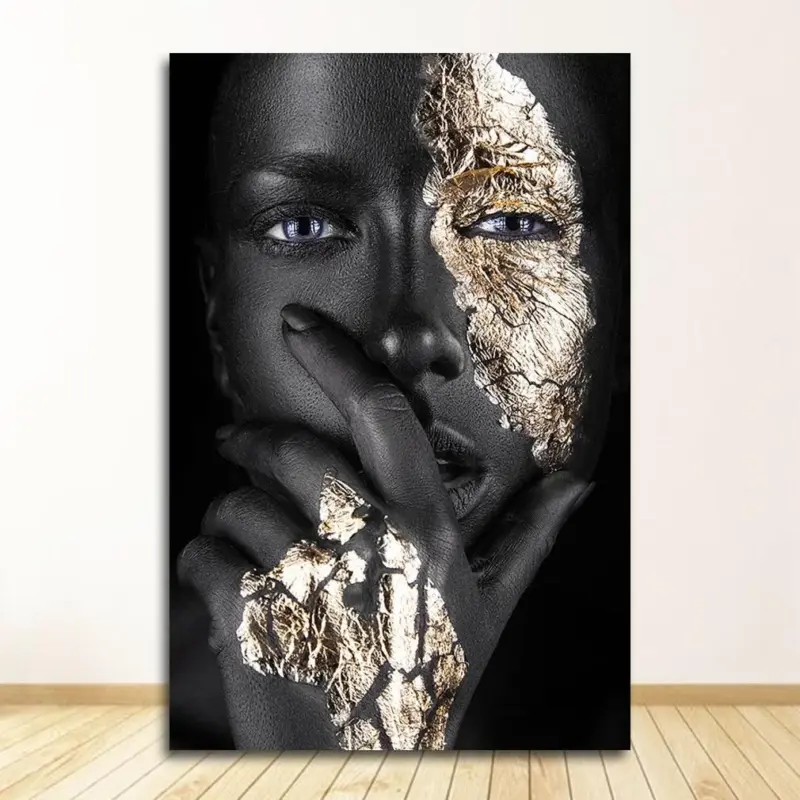 Homeko Golden Lady Canvas Paintings