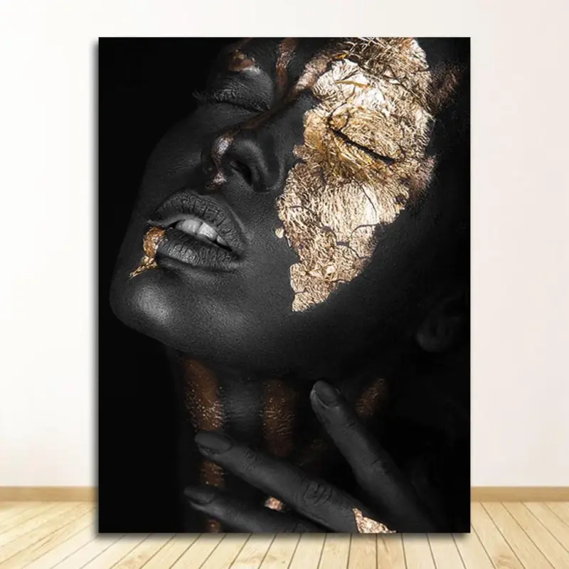 Homeko Golden Lady Canvas Paintings