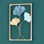 Homeko Golden Leaf Metal Wall Art