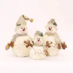 Homeko Golden Snowman Plush Shelf Decor
