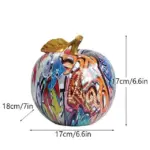 Homeko Graffiti Apple Statue