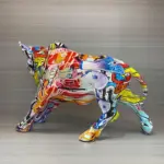 Homeko_Graffiti_Painted_Bull_Sculpture_-_-4244425 Homeko Graffiti Painted Bull Sculpture
