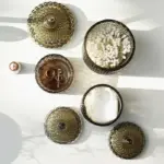 Homeko Gray Glass Storage Jars with Lid