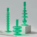 Homeko_Green_Glass_Taper_Candle_Holder_Vases_-_-4244894 Homeko Green Glass Taper Candle Holder Vases