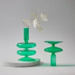 Homeko_Green_Glass_Taper_Candle_Holder_Vases_-_-4244900 Homeko Green Glass Taper Candle Holder Vases