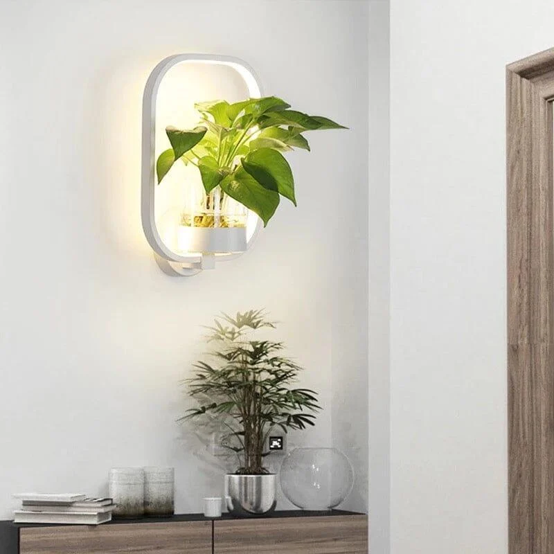 Homeko Green Plant Decorative LED Background Wall Lamp -