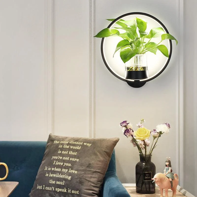 Homeko Green Plant Decorative LED Background Wall Lamp -