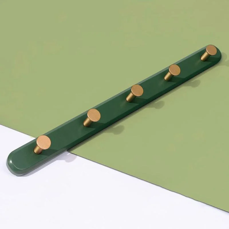 Homeko Green Wall Mounted Coat Rack with Hooks -