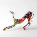 Homeko Greyhound Graffiti Painted Statue