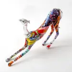 Homeko Greyhound Graffiti Painted Statue