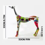 Homeko Greyhound Graffiti Painted Statue