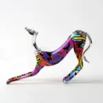 Homeko Greyhound Graffiti Painted Statue