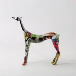 Homeko Greyhound Graffiti Painted Statue