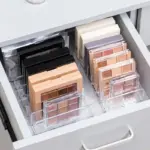 Homeko Grids Clear Acrylic Eyeshadow Compact Organizer