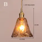 Homeko Hand Blown Glass Pendant Lights