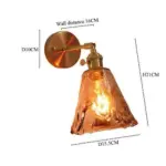 Homeko Hand Blown Glass Wall Sconces