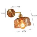 Homeko Hand Blown Glass Wall Sconces
