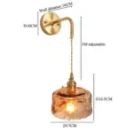 Homeko Hand Blown Glass Wall Sconces