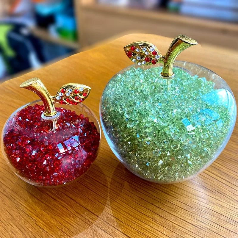 Homeko Handmade Crystal Apple Figurine -