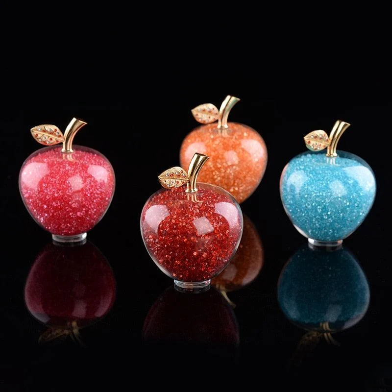 Homeko Handmade Crystal Apple Figurine -