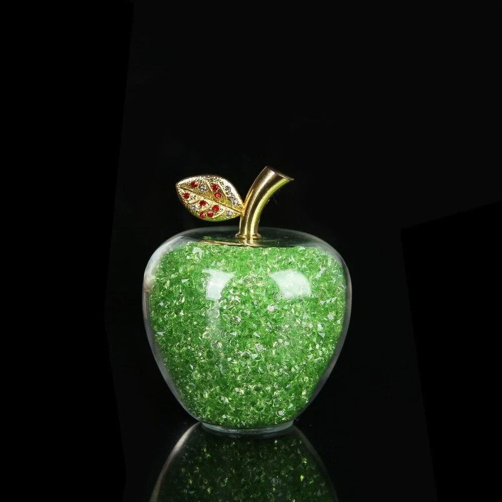 Homeko Handmade Crystal Apple Figurine -