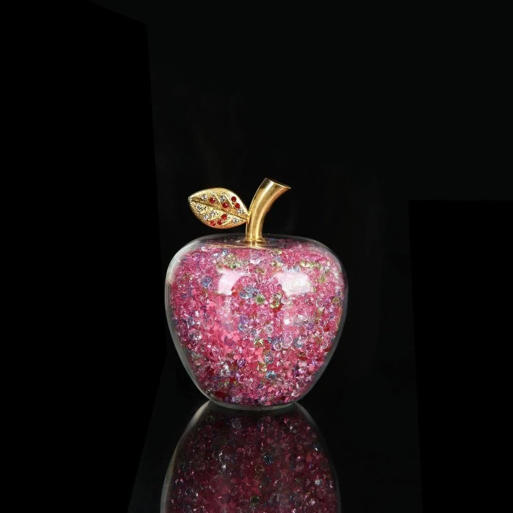 Homeko Handmade Crystal Apple Figurine -