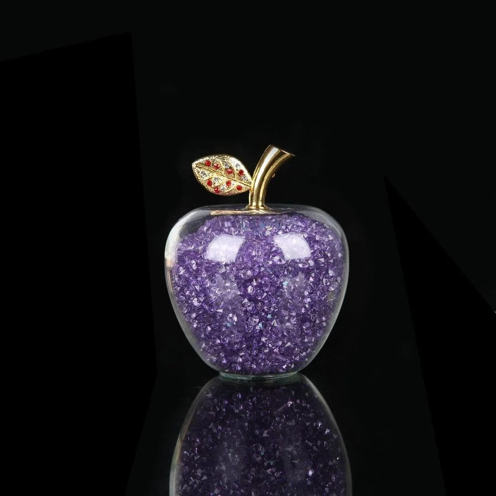 Homeko Handmade Crystal Apple Figurine -