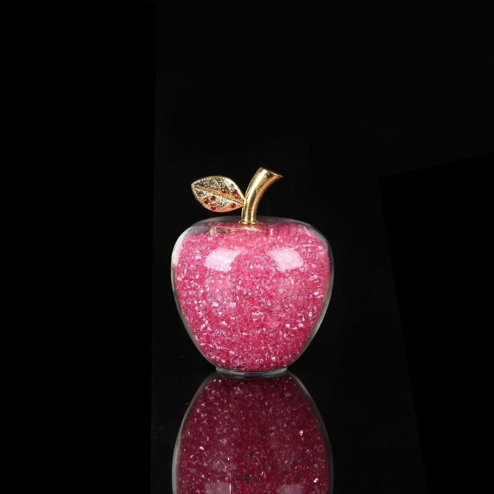 Homeko Handmade Crystal Apple Figurine -