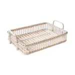 Homeko Handmade Rectangle Rattan Trays