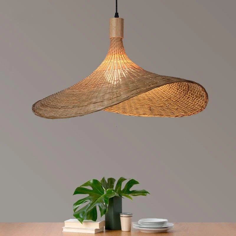 Homeko Handmake Bamboo Wicker Pendant Light -