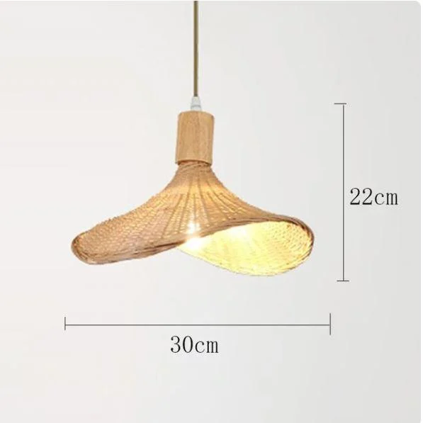 Homeko Handmake Bamboo Wicker Pendant Light -