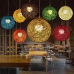 Homeko Handwoven Wicker Pendant Light