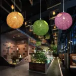 Homeko Handwoven Wicker Pendant Light