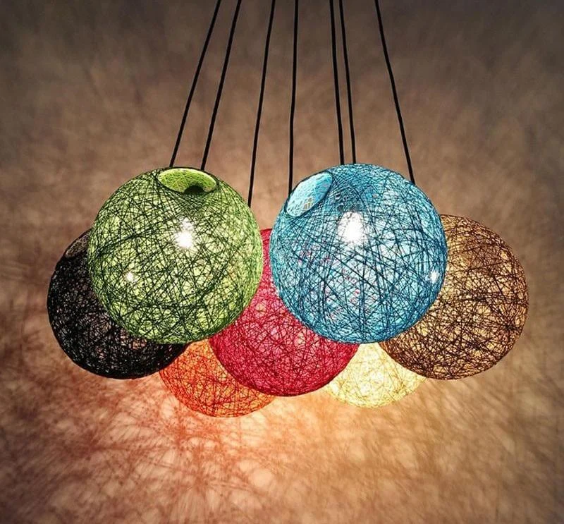 Homeko Handwoven Wicker Pendant Light -