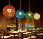 Homeko Handwoven Wicker Pendant Light