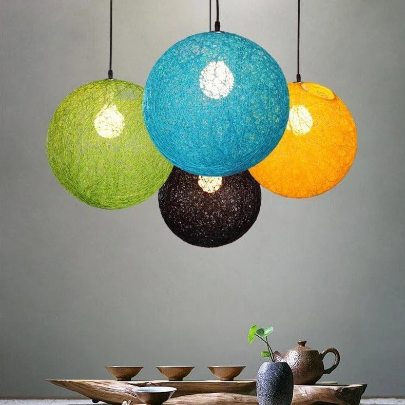 Homeko Handwoven Wicker Pendant Light -