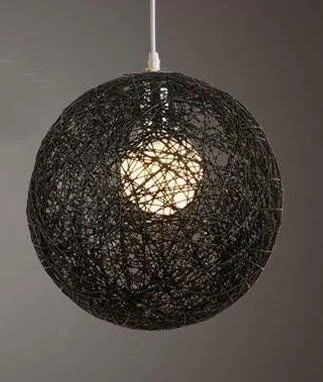 Homeko Handwoven Wicker Pendant Light -