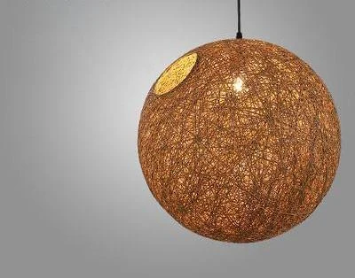 Homeko Handwoven Wicker Pendant Light -