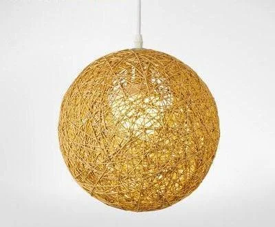 Homeko Handwoven Wicker Pendant Light -