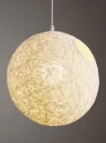 Homeko Handwoven Wicker Pendant Light