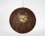Homeko Handwoven Wicker Pendant Light