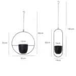 Homeko Hanging Metal Planter Pot Holders
