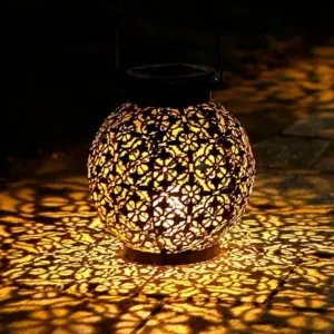 Homeko Hanging Solar Shadow Cast Lantern