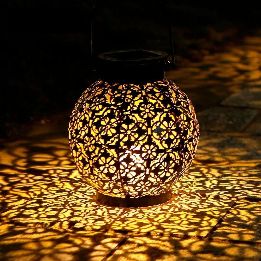 Homeko Hanging Solar Shadow Cast Lantern -