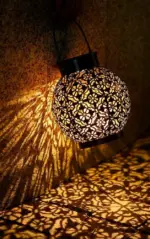Homeko Hanging Solar Shadow Cast Lantern